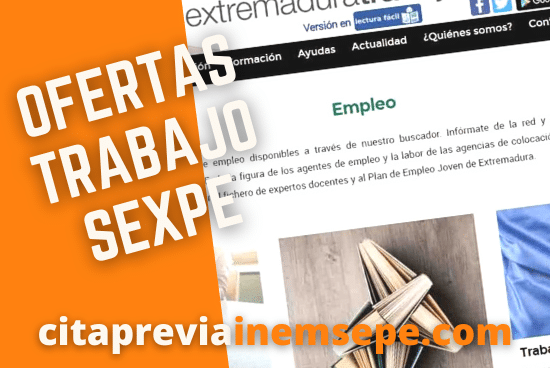 58 Ofertas de trabajo SEXPE Extremadura